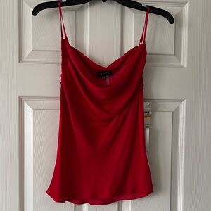 1. State Red Cowl Neck Camisole